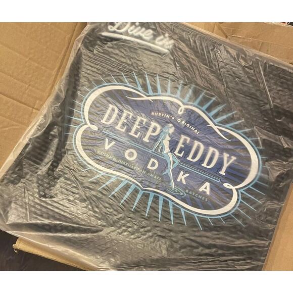 4 Deep Eddy Vodka Bar Mat Rubber Square Spill Drip Mat 15.5x15.5" NEW - Picture 2 of 4